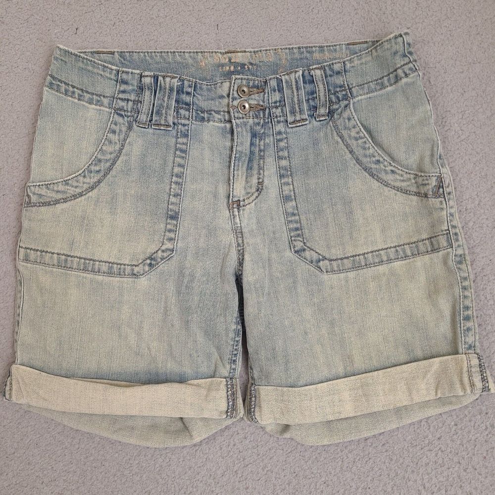 Sonoma‎ Denim Shorts Womens 6 Life+Style Modern Short Cuffed Jeans Stretch